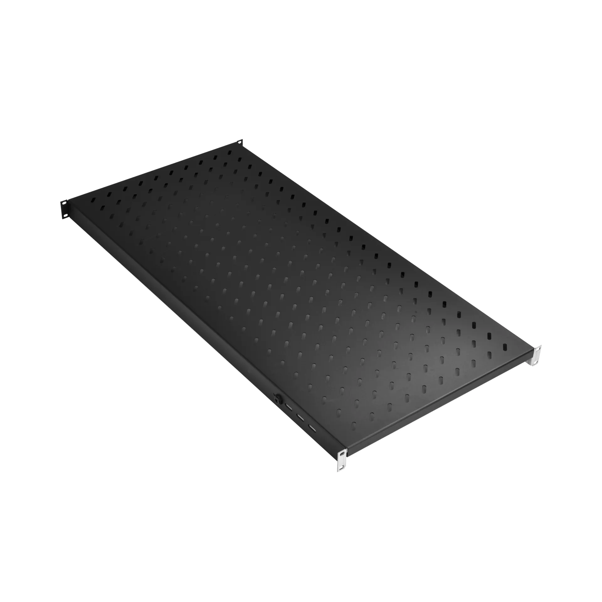 19" 1HE Fachboden fest, ET 950..1050 mm, 120 kg, ST 1200, RAL9005 – Bild 4