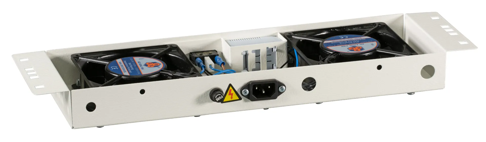 Lüftereinheit 2-fach, inkl. Therm., RAL7035 Plug & Play, für Wandgehäuse IP55 + BASIC – Bild 4