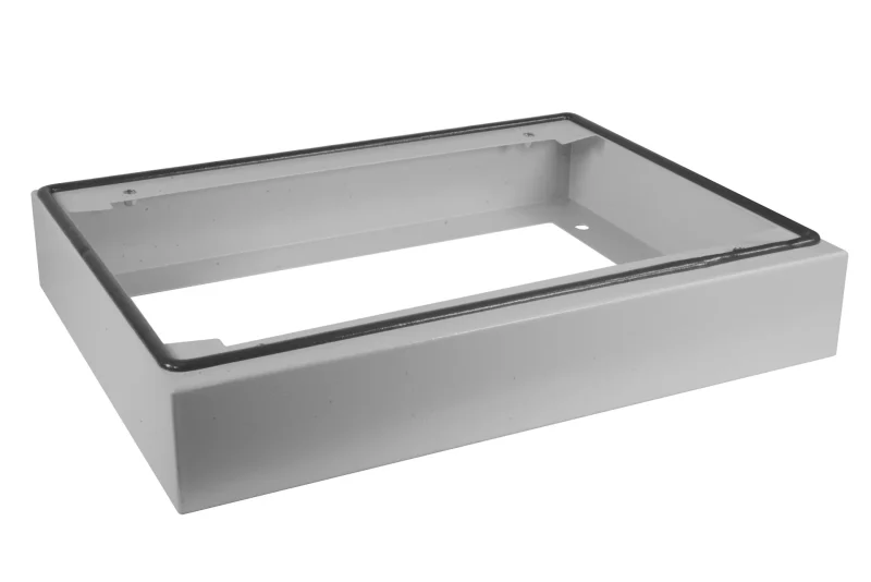 Sockel für 19″ Wandgehäuse IP55, Tiefe 600 mm, RAL7035