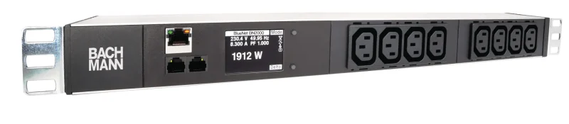 19″ 1HE PDU BN2000 Monitored 8 x C13