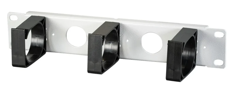 10″ 1HE Kabelführungspanel, RAL7035