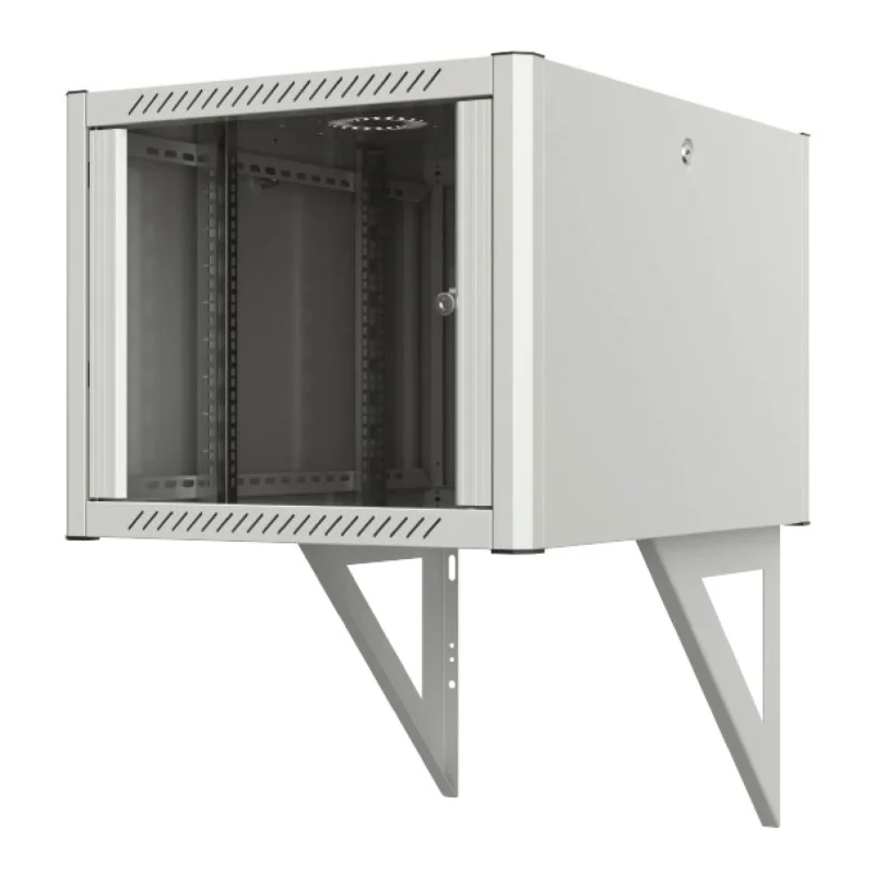Stützelement für Wandgehäuse Tiefe 800mm RAL 7035, 2er Set