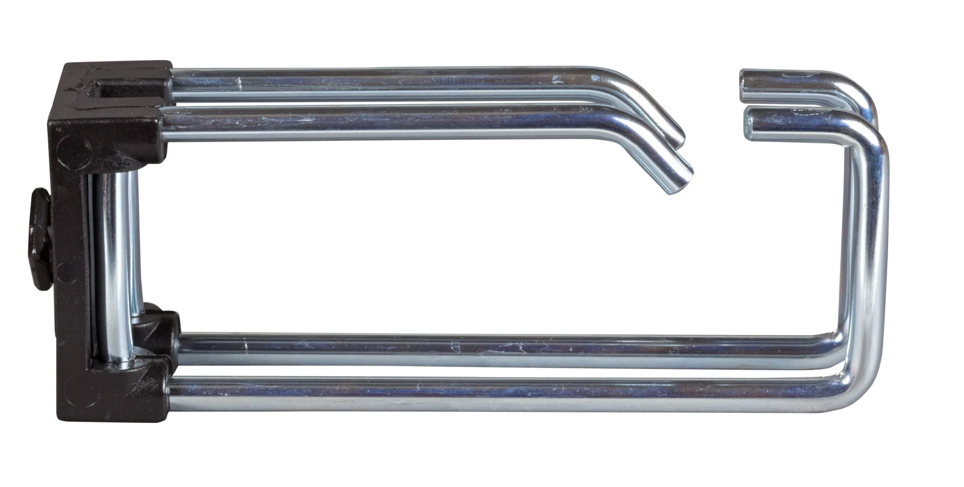 19" 1HE Kabelführungspanel, 5 x Doppelbügel 75 mm, Frontblende RAL7035 – Bild 2