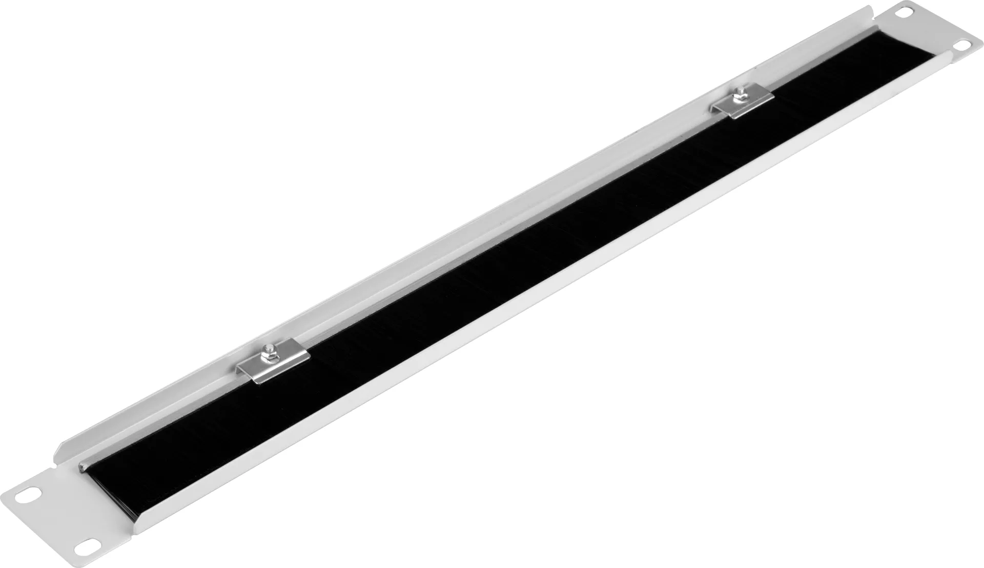 19" 1HE Kabeldurchführung mit Bürstenleiste, RAL7035 – Bild 5