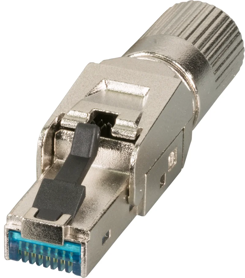 RJ45 Premium Stecker STP, Cat.6A/ClassEA feldkonfektionierbar, vollmetall