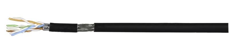 Patchkabel Cat.7 PiMF UC900MHz FLEX SS26 4P, Dca, schwarz