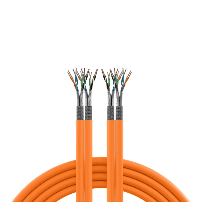 INFRALAN® Cat.7 1000 AWG23, S/FTP 2x4P, CPR Eca, orange, 500m