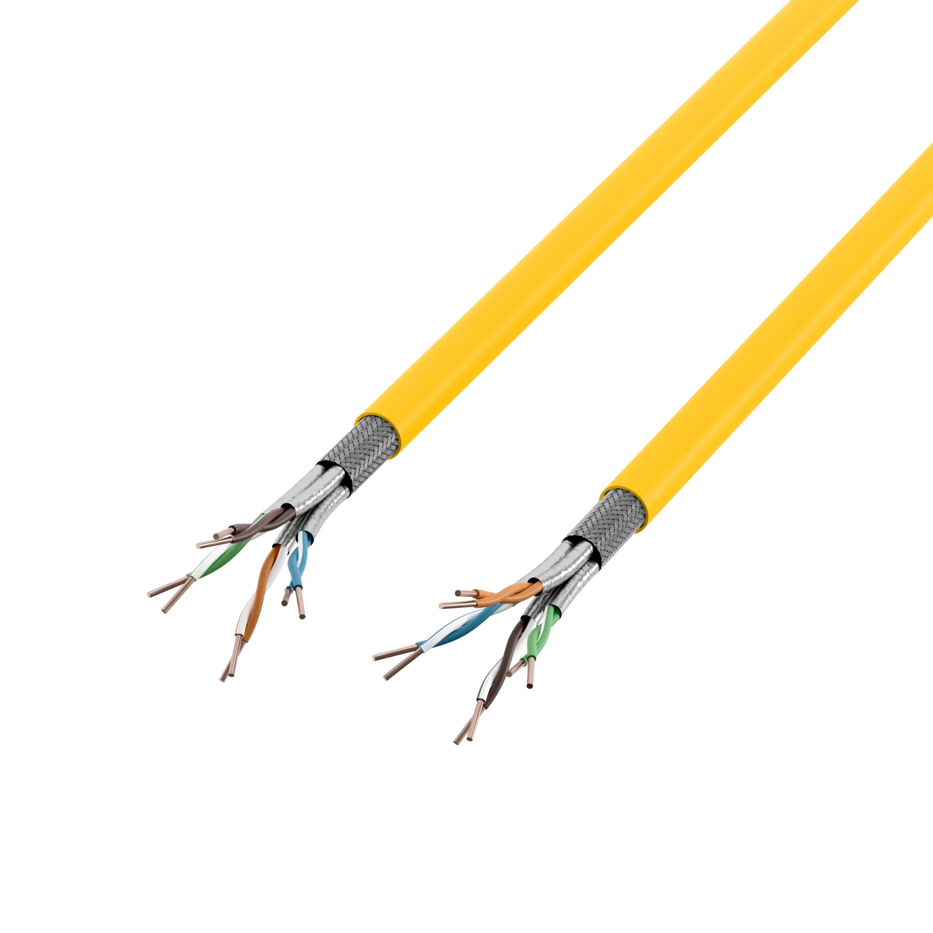 INFRALAN® Cat.7A 1250 AWG23, S/FTP 4P, CPR Cca, rapsgelb RAL1021 – Bild 3