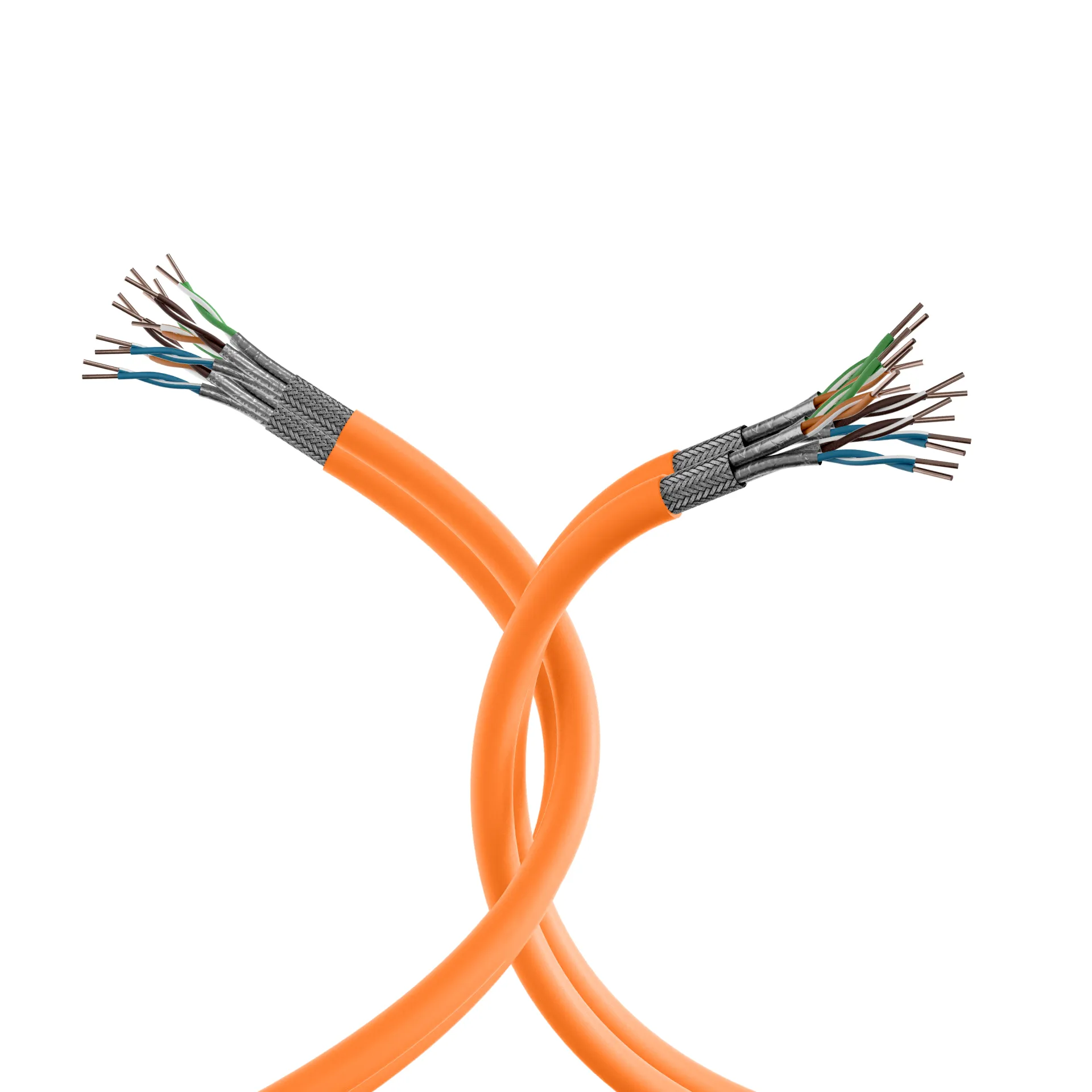 INFRALAN Cat.7 1000 AWG23 S/FTP 2x4P CPR Cca orange, 500m – Bild 4
