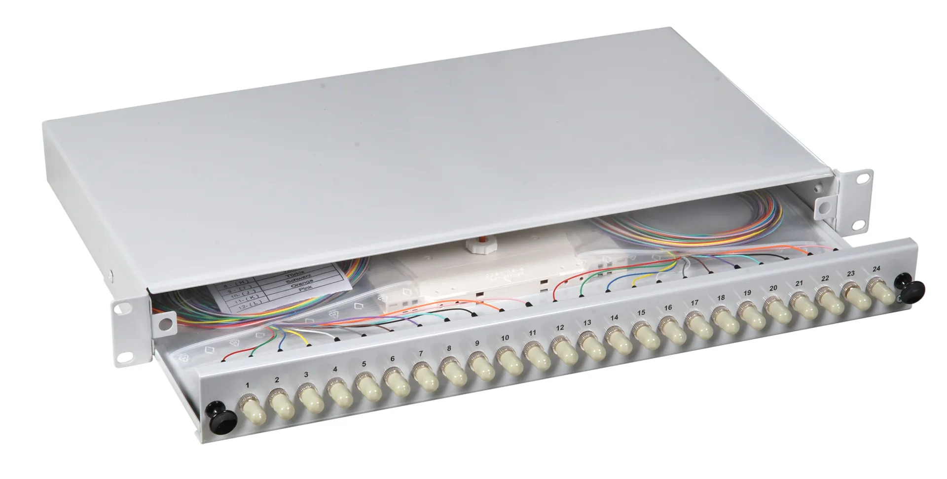 Spleißbox ST 50/125µ OM2 nicht ausziehbar 12 Pigtails/12 Kuppl. – Bild 5