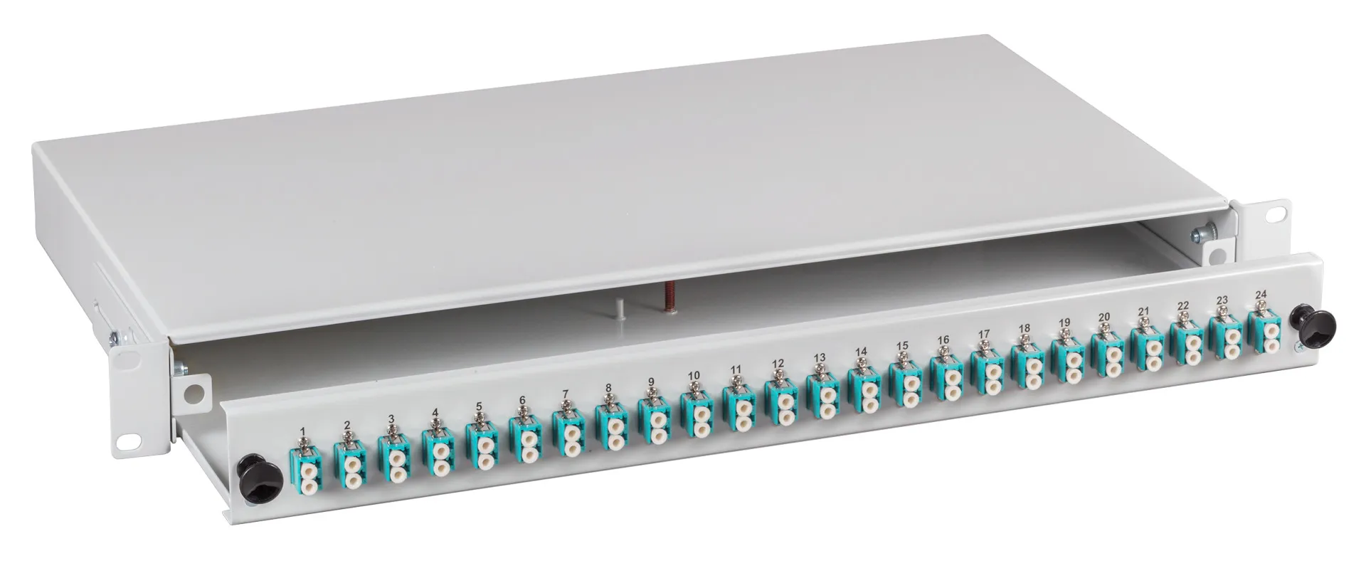 Spleißbox LC 50/125µ OM2 nicht ausziehbar 12 Pigtails/6 Kuppl. – Bild 12