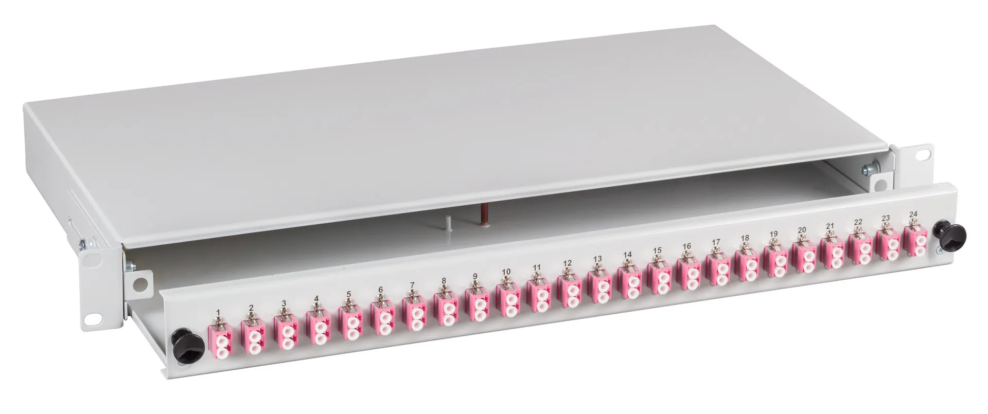Spleißbox LC 50/125µ OM2 nicht ausziehbar 12 Pigtails/6 Kuppl. – Bild 3