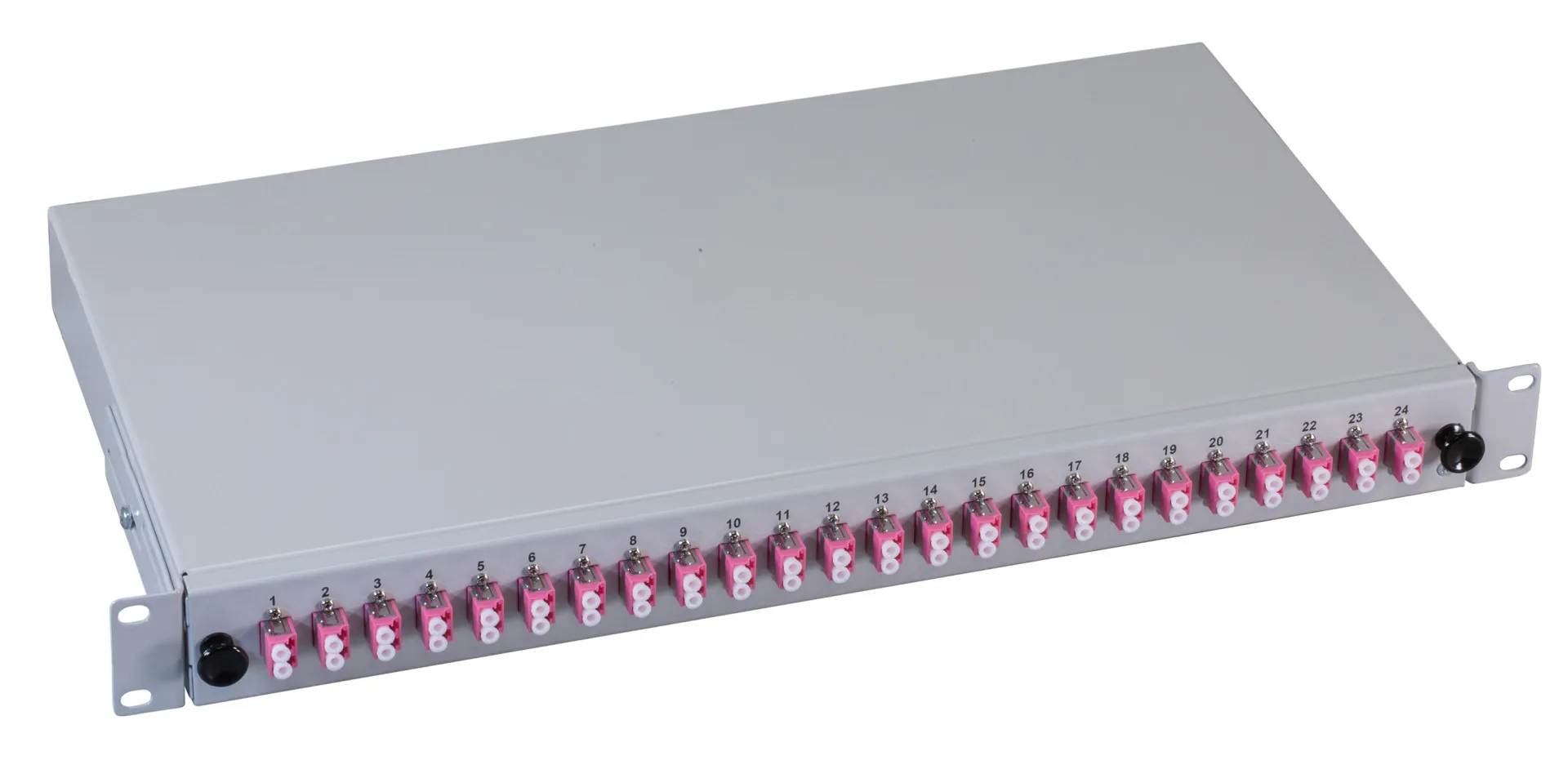 Spleißbox LC 50/125µ OM4 ausziehbar 24 Pigtails/12 Kuppl. – Bild 2