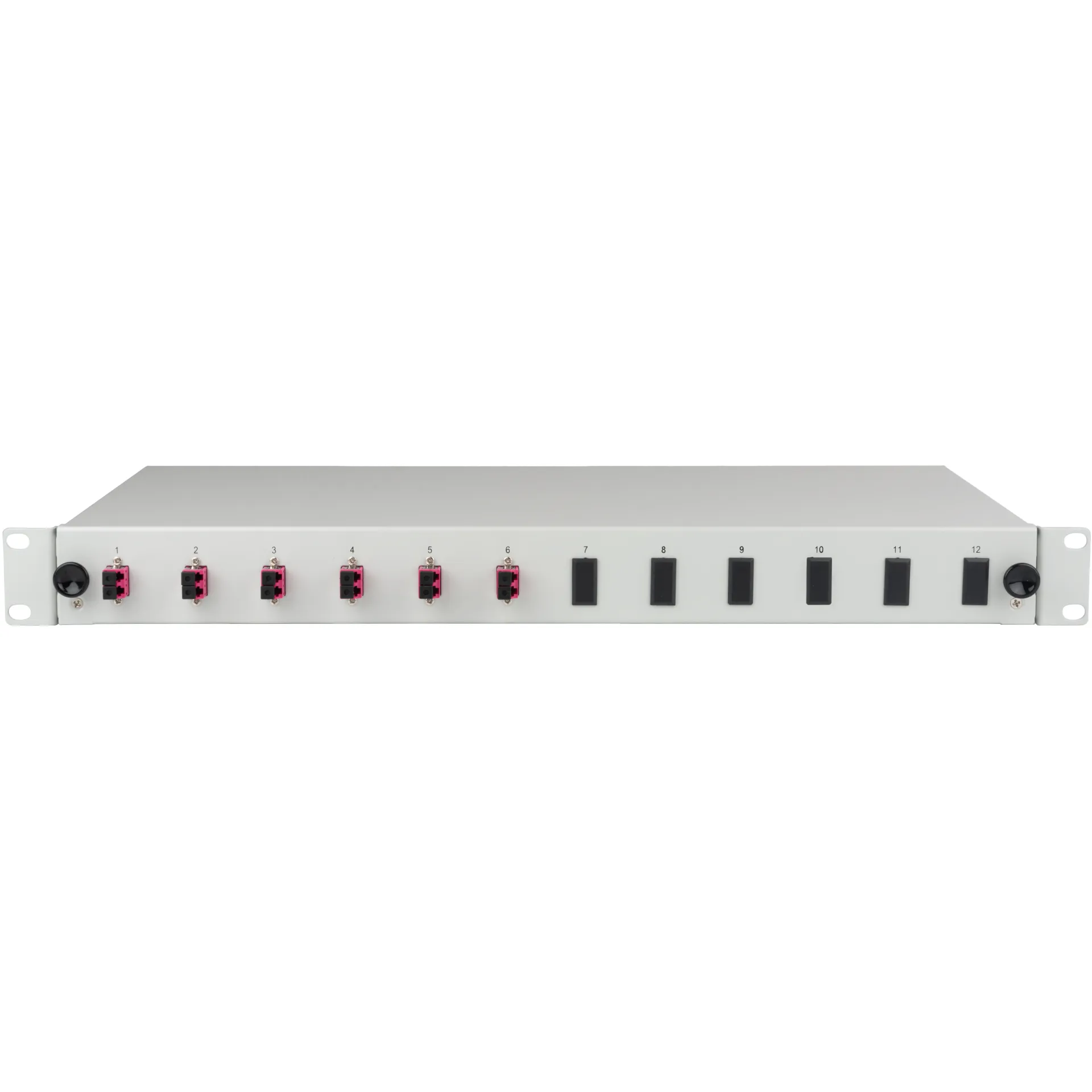Spleißbox LC 50/125µ OM4 ausziehbar, 12 Pigtails / 6 Kupplungen – Bild 2
