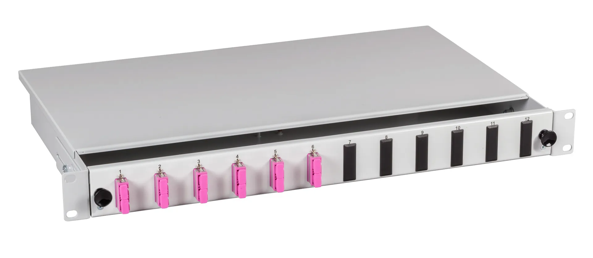 Spleißbox SC 50/125µ OM2 nicht ausziehbar 48 Pigtails abgesetzt/24 Kupp – Bild 9