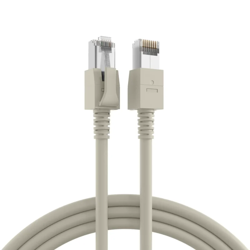 RJ45 Patchkabel Cat.6A S/FTP FRNC VC LED grau 1,5m