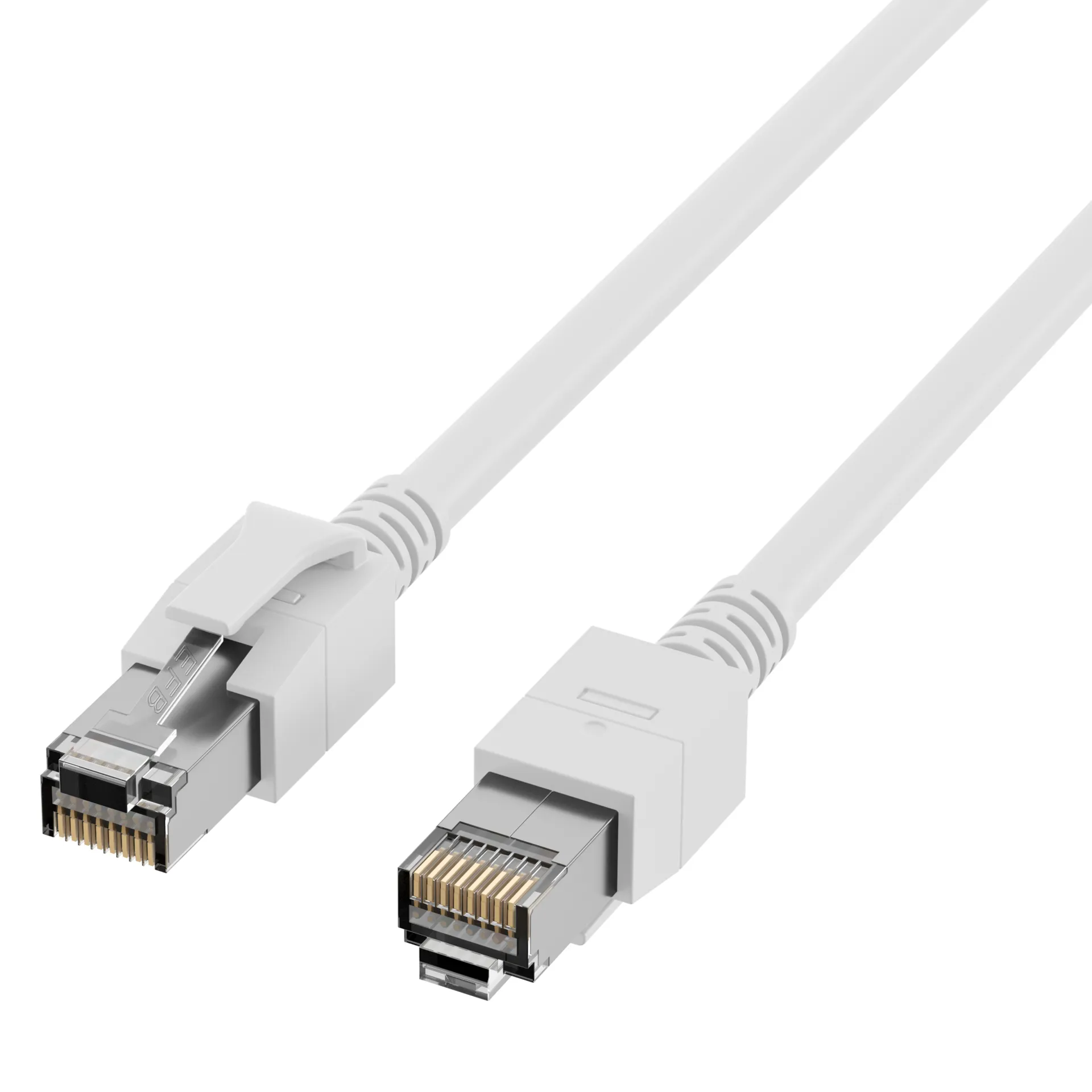 RJ45 Patchkabel Cat.6A S/FTP FRNC VC LED weiß 1m – Bild 21