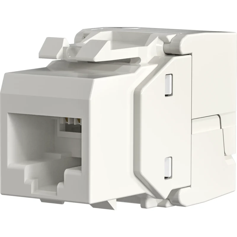 RJ45 Keystone UTP, Cat.6, 250MHz, Komponenten zertifiziert, weiß