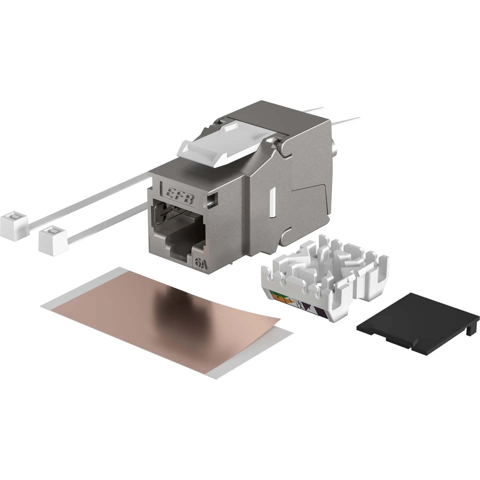 RJ45 Keystone STP, Cat.6A, 500MHz, Komponenten zertifiziert – Bild 3