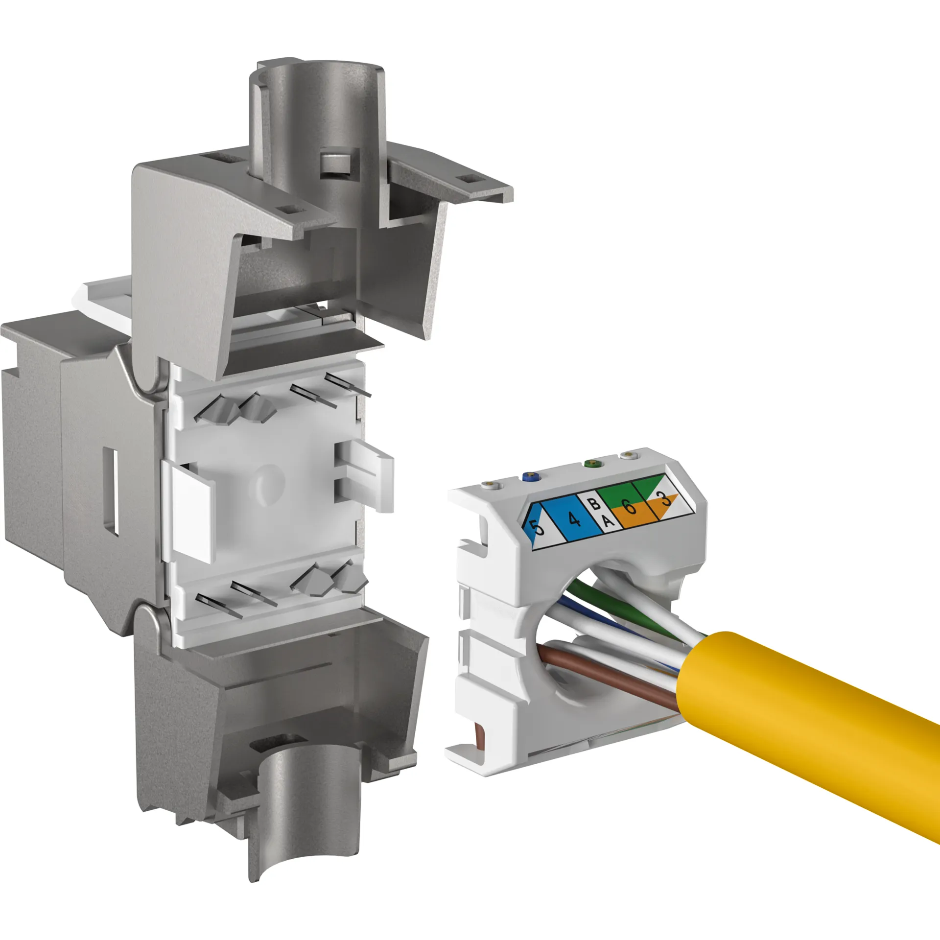 RJ45 Keystone STP, Cat.8 Class 1, 2000MHz – Bild 4