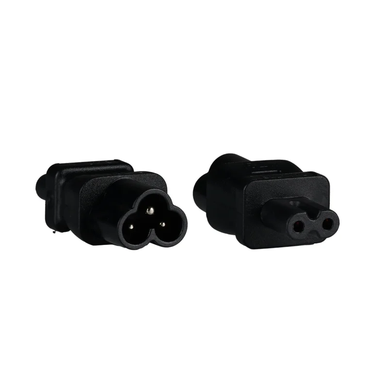 Netzadapter IEC C6 auf IEC C7, Mickey Mouse Stecker – Euro 8 Buchse