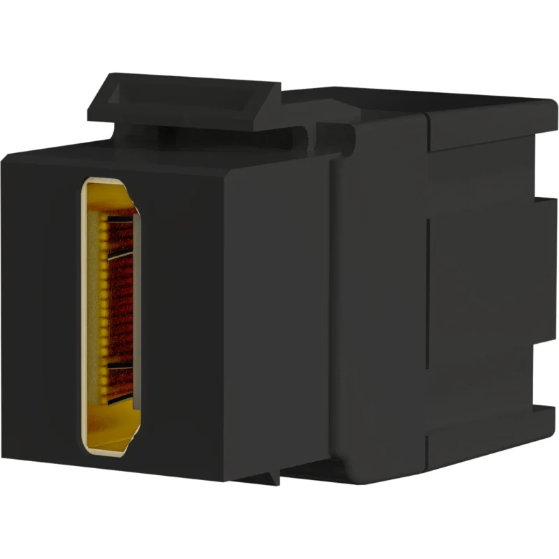 Keystone Einbauadapter HDMI A – A, schwarz
