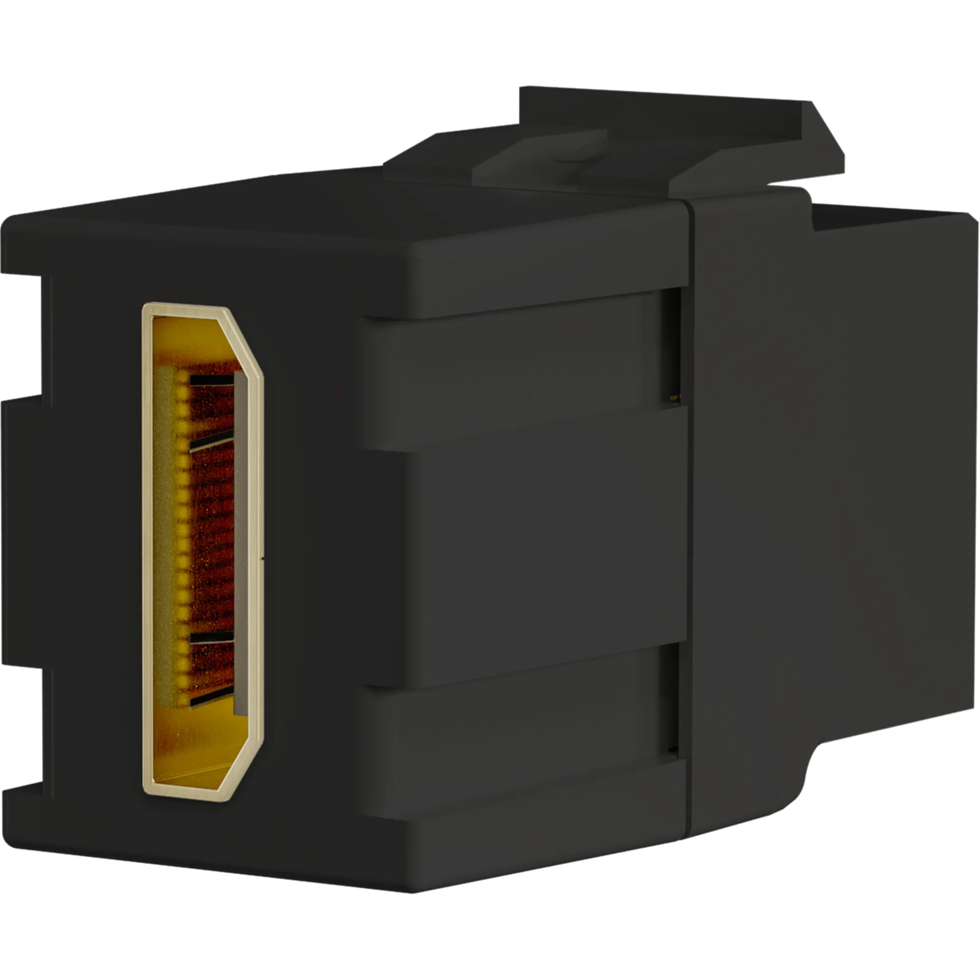Keystone Einbauadapter HDMI A - A, schwarz – Bild 2