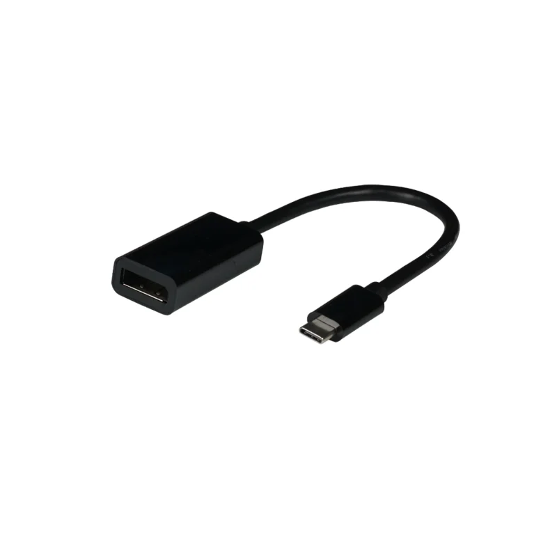 USB Typ C – DP1.4 Adapter, 8K60Hz, schwarz