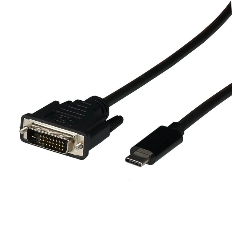 USB Typ C – DVI-D Kabel, USB Typ-C Stecker – DVI-D Stecker, 1080P, 2m