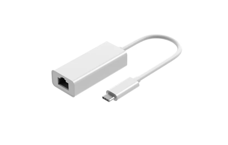 USB 3.2 GigaBit Netzwerk Adapter, ,Typ-C Stecker – RJ45 Buchse, 0.15m