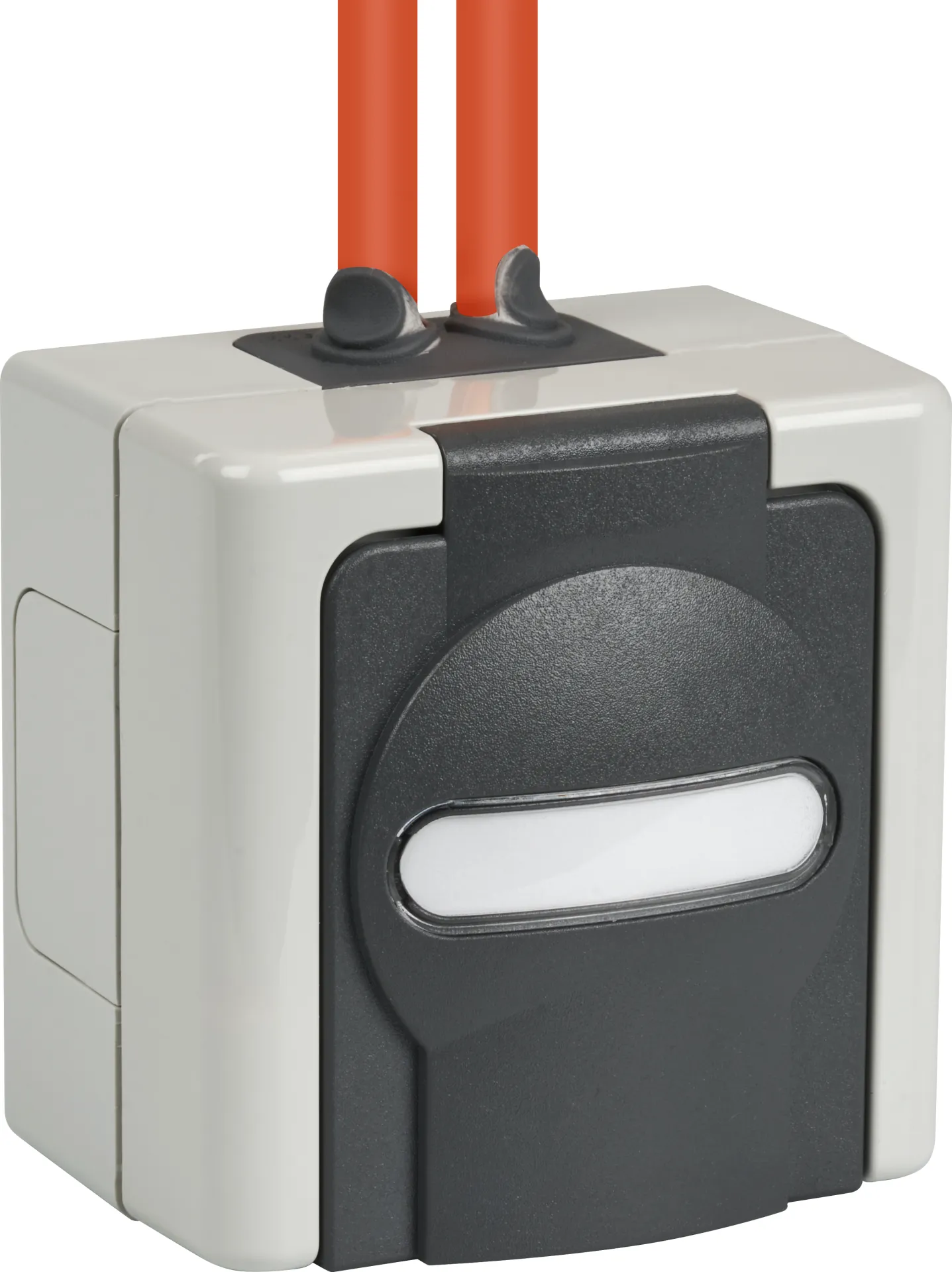 Aufputz-Feuchtraum Leergehäuse für 2 Keystone Module IP44 Farbe grau – Bild 5