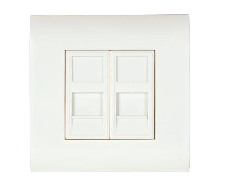 Rahmenset 80×80 mit Zentralplatten 22.5×45 für 2 Keystones