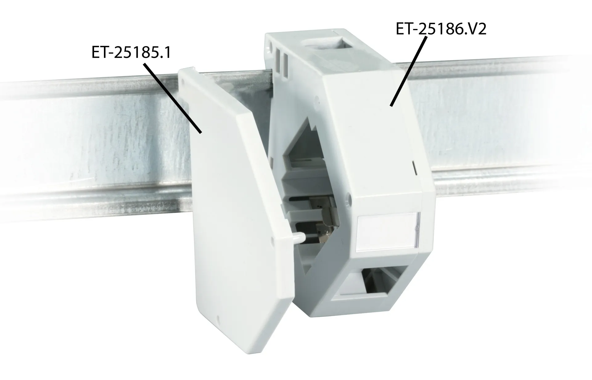 Abschlussplatte links für Keystone ,Modulhalter ET-25186.V2 – Bild 3