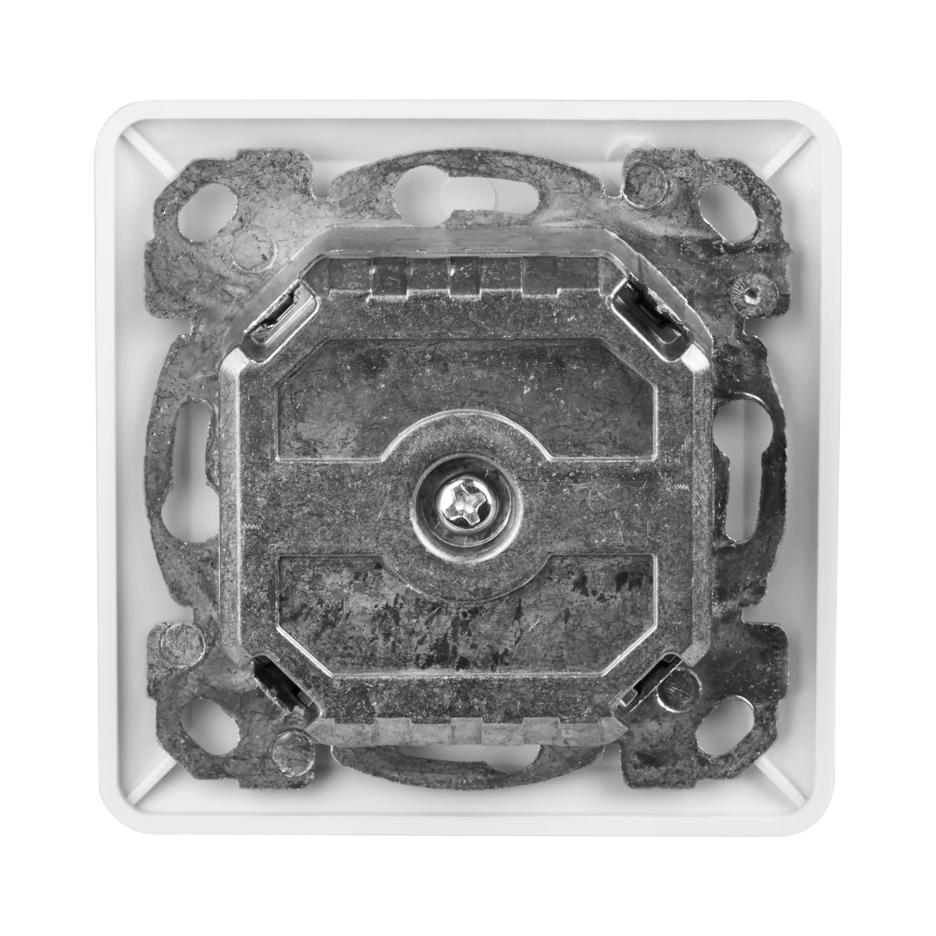 Datendose Cat.6 250MHz oben/unten, Unterputz, 2xRJ45, RAL9010 – Bild 3