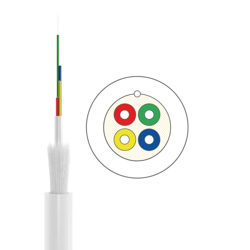 UC home fibre idrop 250 drag & blow I-DH OS2 4E (1×4) B2ca 400N LSZH weiss G657A2