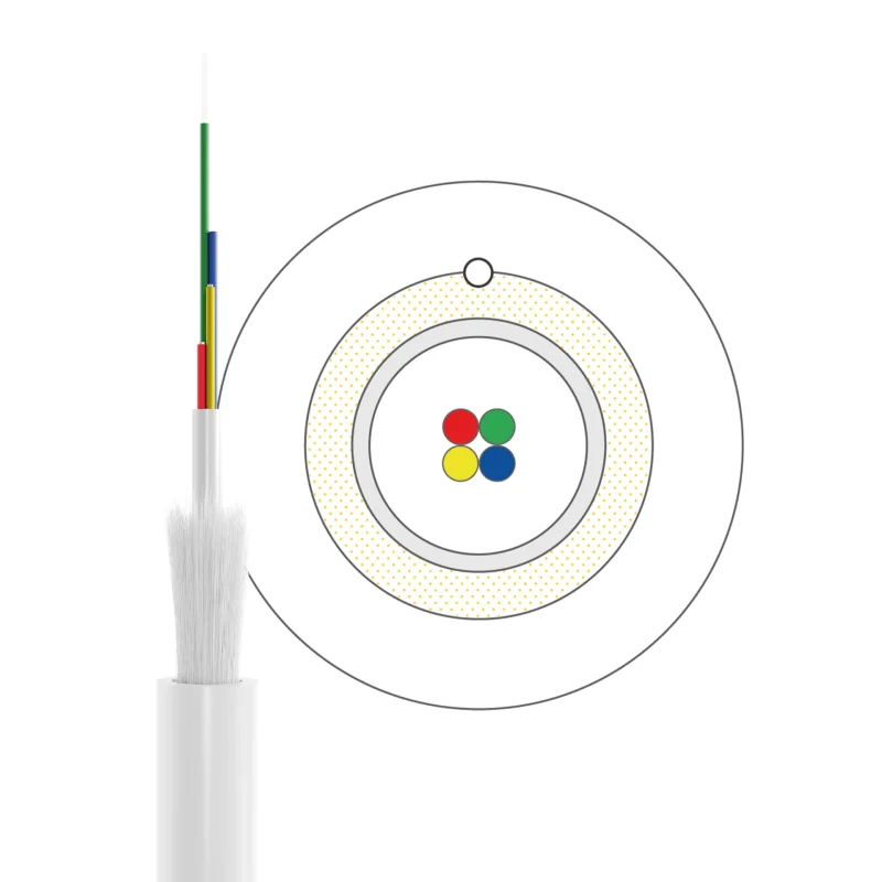 UC home fibre idrop 900 I-VH OS2 4E (1×4) Dca 500N LSZH weiss G657A2 250m Box