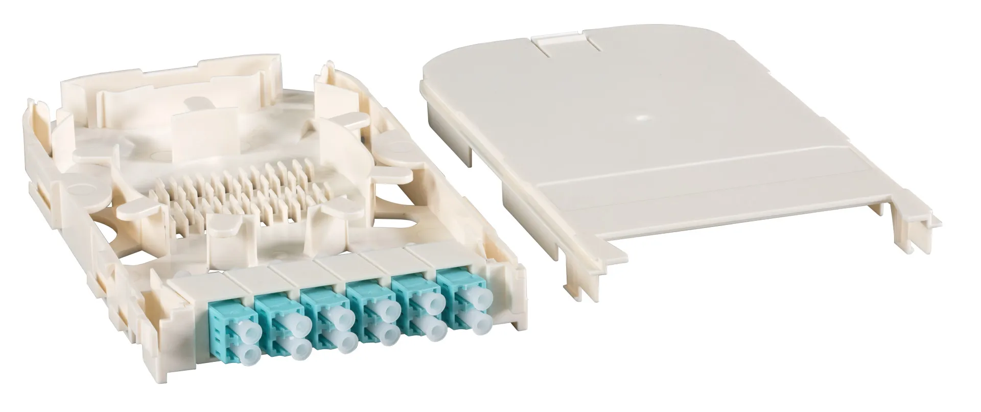 FTTH Moduleinschub für FTTH-BGT,12 Port LC mit OM4 Keramik Kupplungen – Bild 2