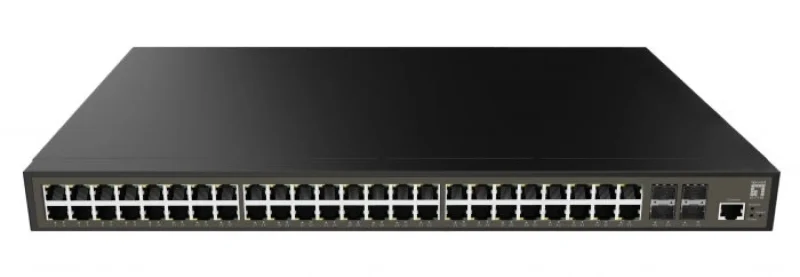 52-Port L2 Plus Managed Gigabit Switch, 48 x Gigabit RJ45, 4 x Gigabit SFP
