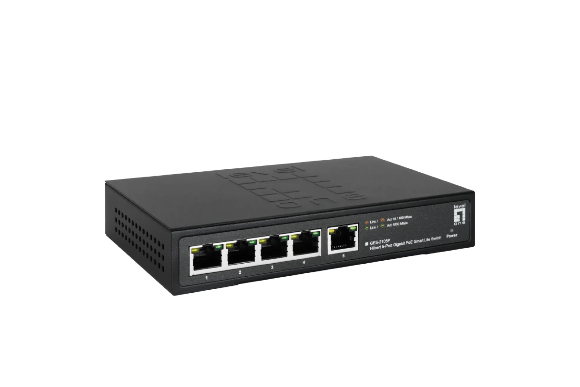 Hilbert 5-Port Gigabit PoE Smart Lite Switch 802.3at/af 60W PoE Power Budget – Bild 2