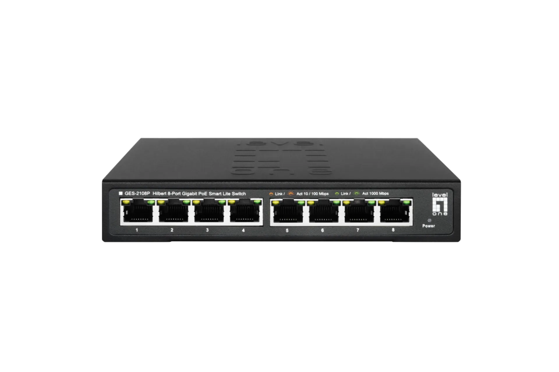 Hilbert 8-Port Gigabit PoE Smart Lite Switch 802.3at/af PoE 8PoE Output 112.8W PoE Power Budget