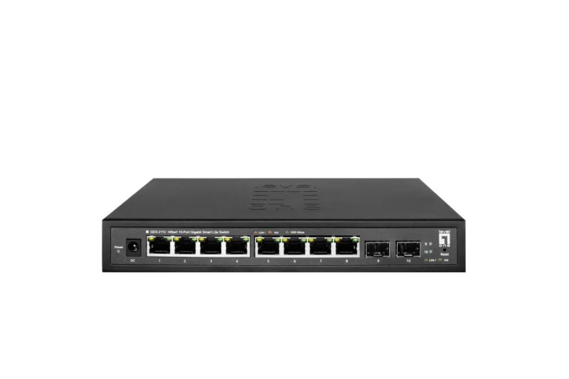 Hilbert 10-Port Gigabit Smart Lite Switch 8 x Gigabit RJ45 2 x Gigabit SFP