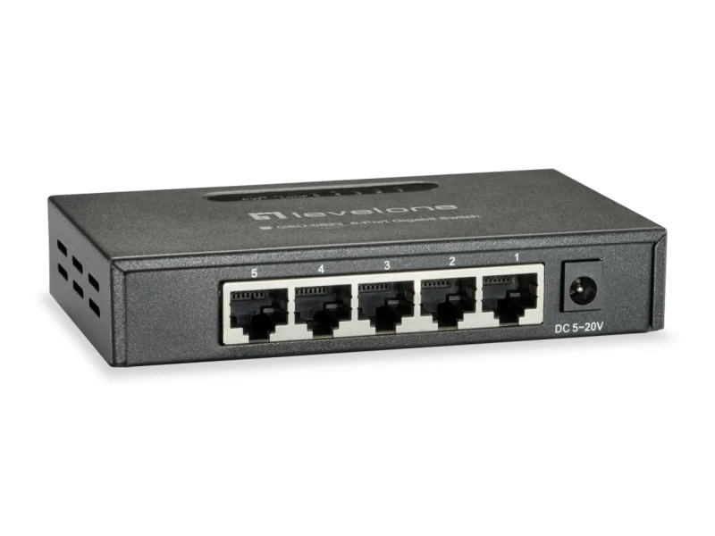5-Port Gigabit Switch, Metallgehäuse