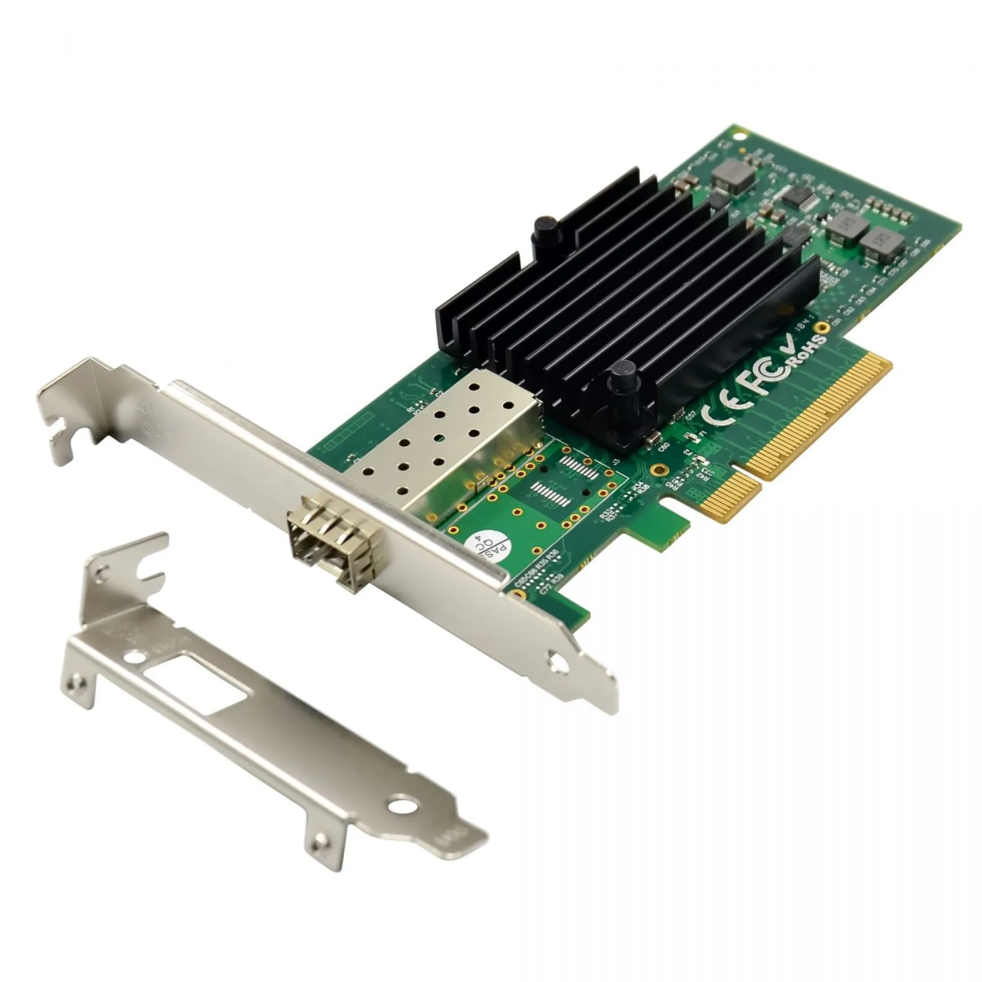 10-Gigabit-Glasfaser-PCIe Netzwerkkarte c1 x 10GbE SFP+-Steckplätze – Bild 2