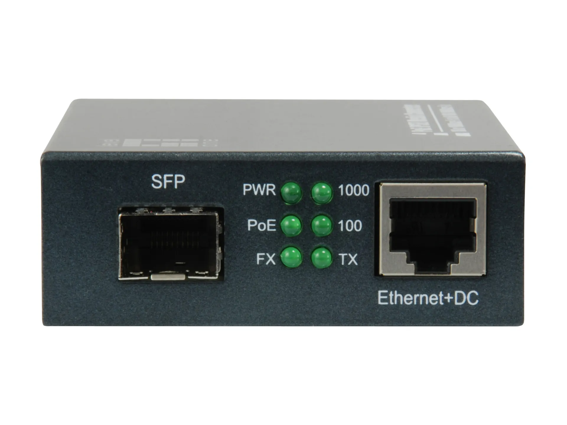Gigabit Ethernet PoE PSE Media Konverter, 10/100/1000T RJ45 - SFP – Bild 3