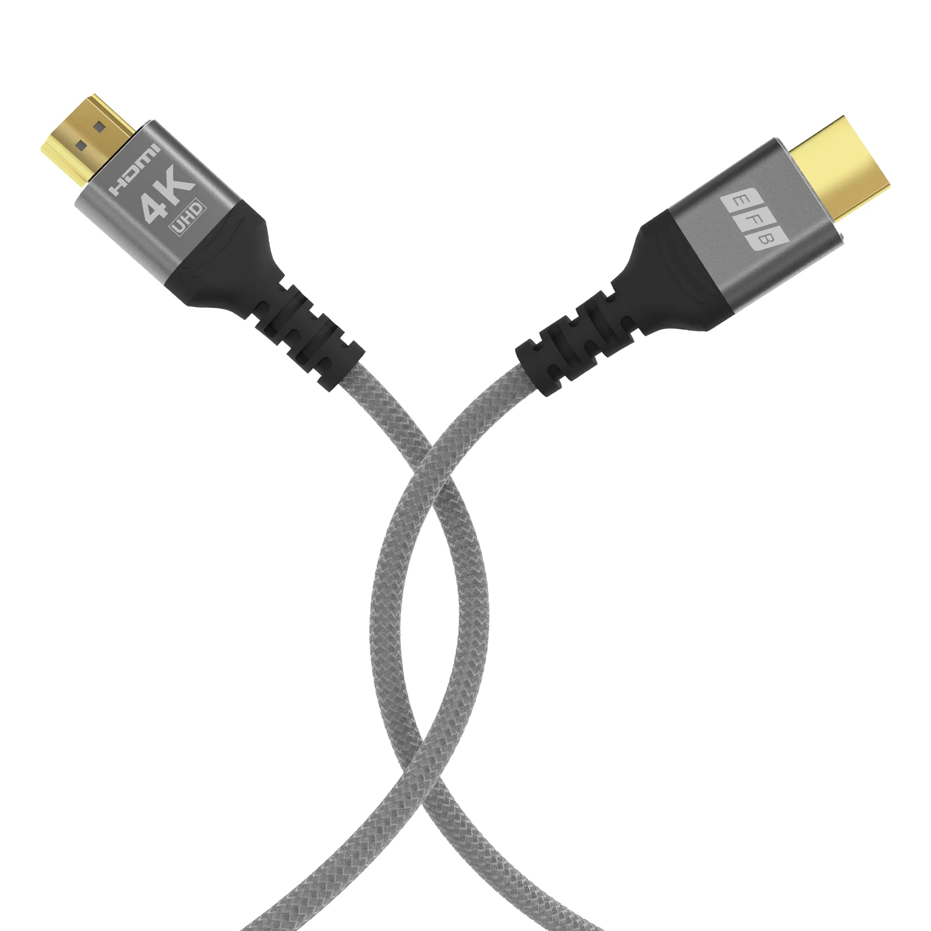 HDMI Kabel High-Speed m. Ethernet 4K60Hz 18 Gbit/s 5m grau komp. mit HDMI 2.0 – Bild 4