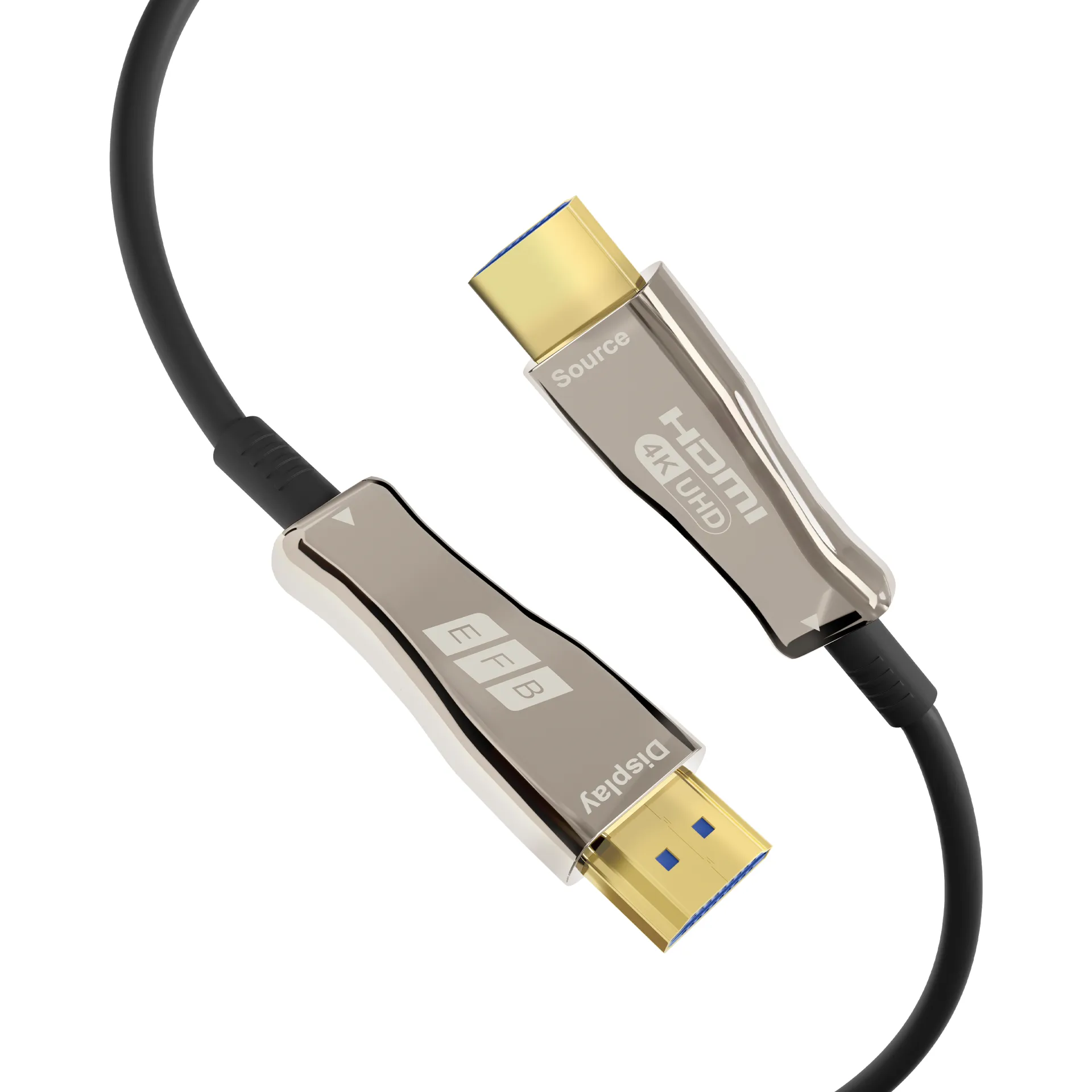 HDMI Glasfaserkabel AOC aktiv 4K60Hz 18 Gbit/s 10m schwarz komp. mit HDMI 2.0 – Bild 2