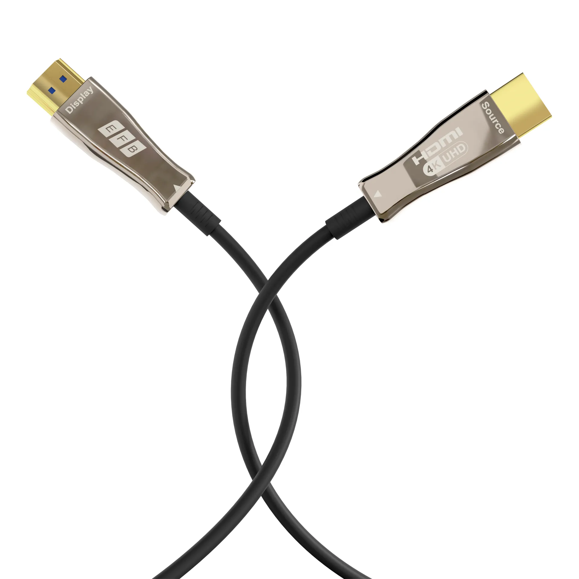 HDMI Glasfaserkabel AOC aktiv 4K60Hz 18 Gbit/s 50m schwarz komp. mit HDMI 2.0 – Bild 4