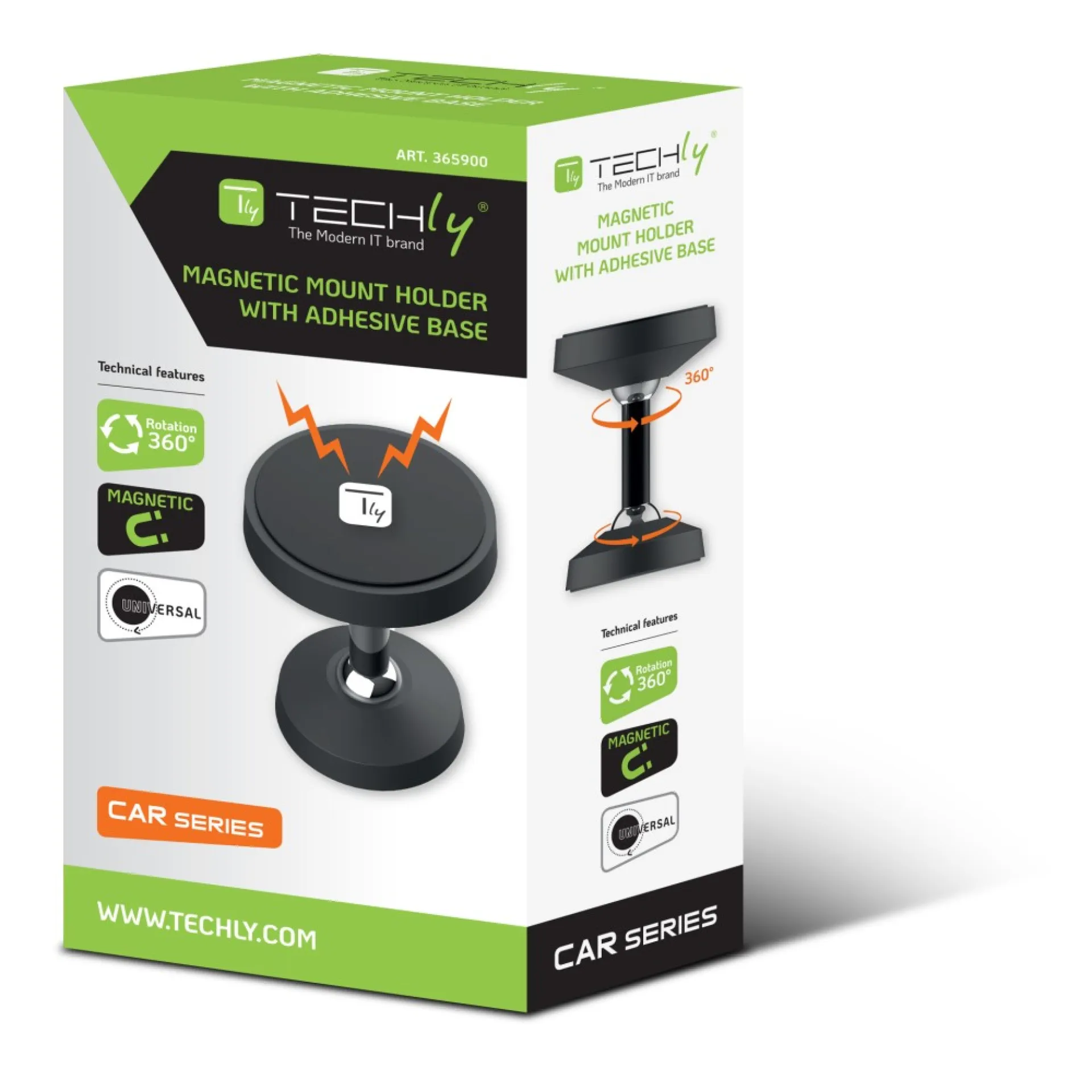 Techly Smartphone Halter 360° Metallgelenk, magnetisch – Bild 2