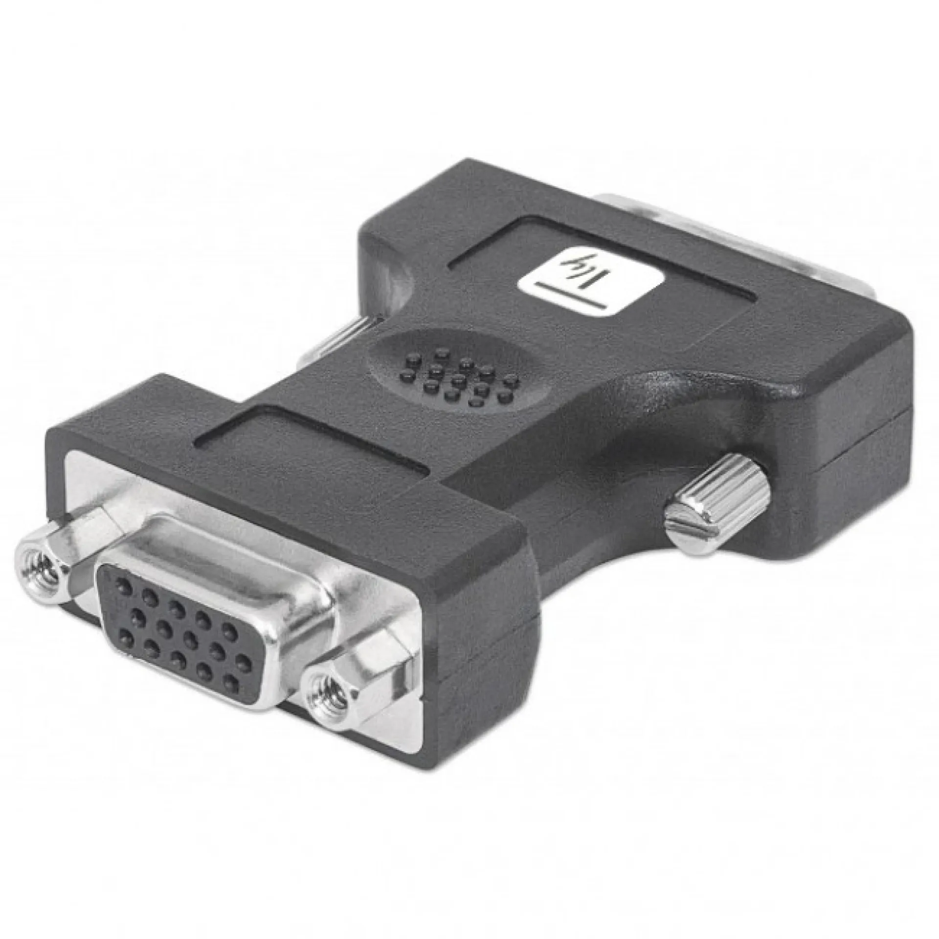 DVI Adapter, DVI-I male auf VGA female, schwarz – Bild 2