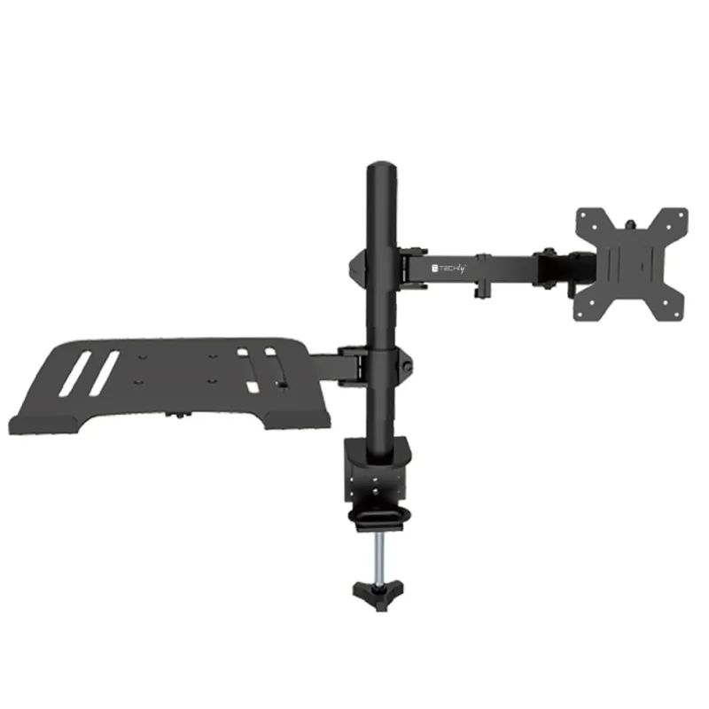 Techly Schreibtischhalterung für 13-32″ Monitor und Laptopablage
